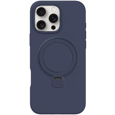 Чохол Silicone Case Full Protective NO LOGO with Ring для Apple iPhone 16 Pro (6.3") Dark Blue Чохол Silicone Case Full Protective NO LOGO with Ring для Apple iPhone 16 Pro (6.3") Dark Blue