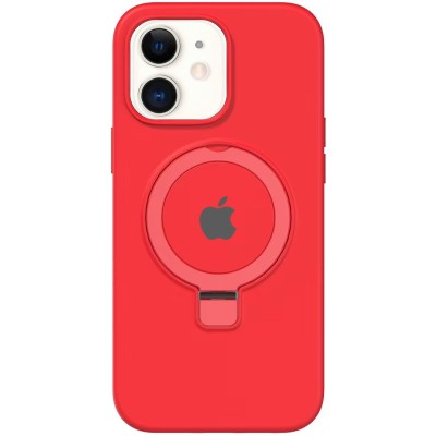 Чохол Silicone Case Full Protective with Ring для Apple iPhone 11 (6.1") Red