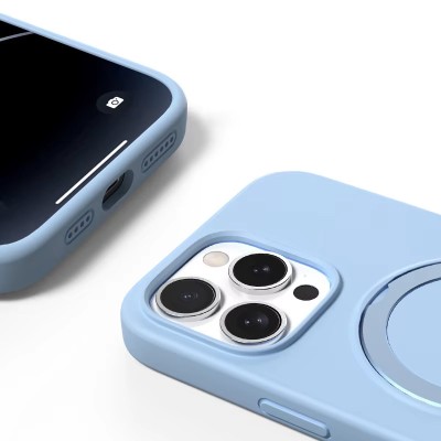 Чохол Silicone Case Full Protective with Ring для Apple iPhone 12 Pro / 12 (6.1") Blue