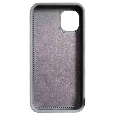 Чохол Silicone Case Full Protective with Ring для Apple iPhone 12 Pro Max (6.7") Grey
