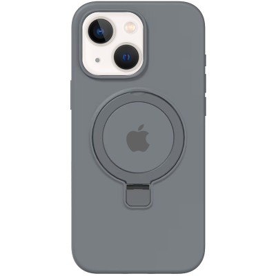 Чохол Silicone Case Full Protective with Ring для Apple iPhone 13 / 14 (6.1") Grey Чохол Silicone Case Full Protective with Ring для Apple iPhone 13 / 14 (6.1") Grey