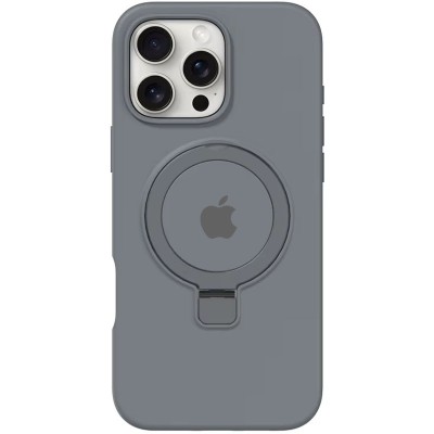 Чохол Silicone Case Full Protective with Ring для Apple iPhone 16 Pro Max (6.9") Grey Чохол Silicone Case Full Protective with Ring для Apple iPhone 16 Pro Max (6.9") Grey