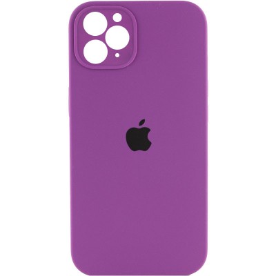 Чохол Silicone Case Square Full Camera Protective (AA) для Apple iPhone 11 Pro Max (6.5") Фіолетовий / Grape Чохол Silicone Case Square Full Camera Protective (AA) для Apple iPhone 11 Pro Max (6.5") Фіолетовий / Grape