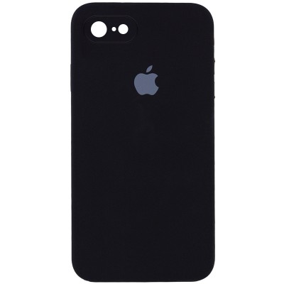 Чохол Silicone Case Square Full Camera Protective (AA) для Apple iPhone 7 / 8 / SE (2020) (4.7") Чорний / Black Чохол Silicone Case Square Full Camera Protective (AA) для Apple iPhone 7 / 8 / SE (2020) (4.7") Чорний / Black