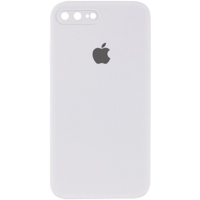 Чохол Silicone Case Square Full Camera Protective (AA) для Apple iPhone 7 plus / 8 plus (5.5") Білий / White Чохол Silicone Case Square Full Camera Protective (AA) для Apple iPhone 7 plus / 8 plus (5.5") Білий / White