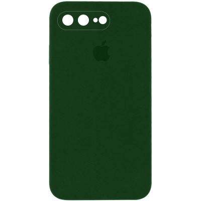 Чохол Silicone Case Square Full Camera Protective (AA) для Apple iPhone 7 plus / 8 plus (5.5") Зелений / Army green Чохол Silicone Case Square Full Camera Protective (AA) для Apple iPhone 7 plus / 8 plus (5.5") Зелений / Army green