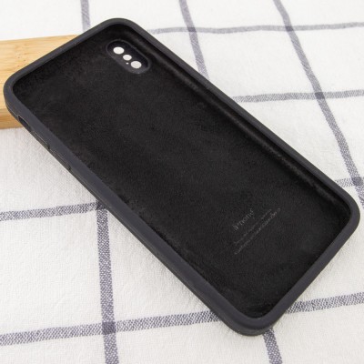 Чохол Silicone Case Square Full Camera Protective (AA) для Apple iPhone XS / X (5.8") Чорний / Black Чохол Silicone Case Square Full Camera Protective (AA) для Apple iPhone XS / X (5.8") Чорний / Black