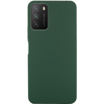 Чохол Silicone Cover Lakshmi (AA) для Xiaomi Poco M3 Зелений / Dark green