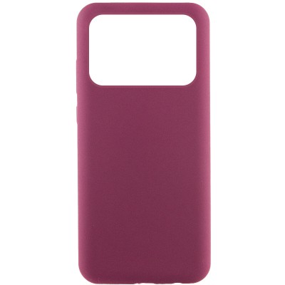 Чохол Silicone Cover Lakshmi (AAA) для Xiaomi Poco X6 Pro Бордовий / Plum Чохол Silicone Cover Lakshmi (AAA) для Xiaomi Poco X6 Pro Бордовий / Plum