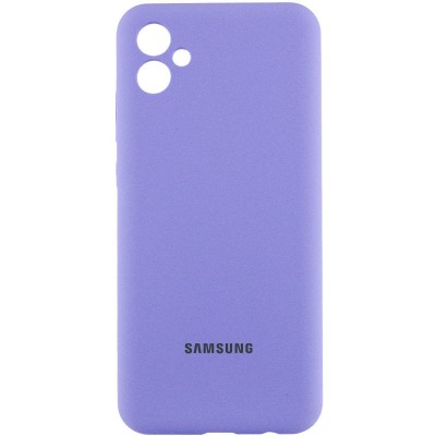 Чохол Silicone Cover Lakshmi Full Camera (AA) with logo для Samsung Galaxy A05 Бузковий / Dasheen
