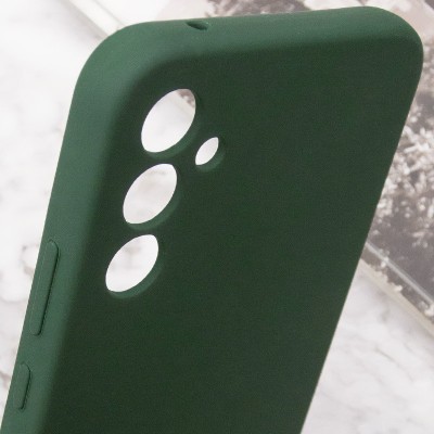 Чохол Silicone Cover Lakshmi Full Camera (AA) with logo для Samsung Galaxy A56 5G Зелений / Dark green Чохол Silicone Cover Lakshmi Full Camera (AA) with logo для Samsung Galaxy A56 5G Зелений / Dark green