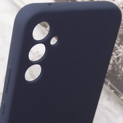 Чохол Silicone Cover Lakshmi Full Camera (AA) with logo для Samsung Galaxy A56 5G Синій / Midnight blue
