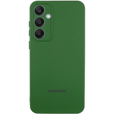 Чохол Silicone Cover Lakshmi Full Camera (AA) with logo для Samsung Galaxy S25 Зелений / Dark green Чохол Silicone Cover Lakshmi Full Camera (AA) with logo для Samsung Galaxy S25 Зелений / Dark green