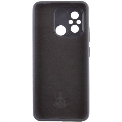Чохол Silicone Cover Lakshmi Full Camera (AA) with logo для Xiaomi Redmi 12C / Poco C55 Чорний / Black