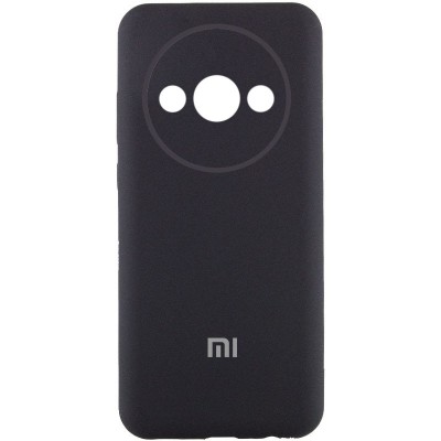 Чохол Silicone Cover Lakshmi Full Camera (AA) with logo для Xiaomi Redmi A3 Чорний / Black
