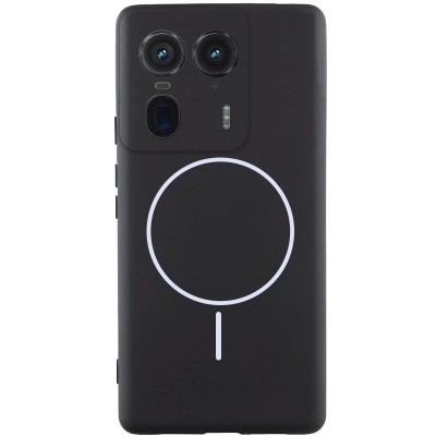 Чохол Silicone Cover Lakshmi Full Camera (AA) with MagFit для Motorola Edge 50 Ultra Чорний / Black