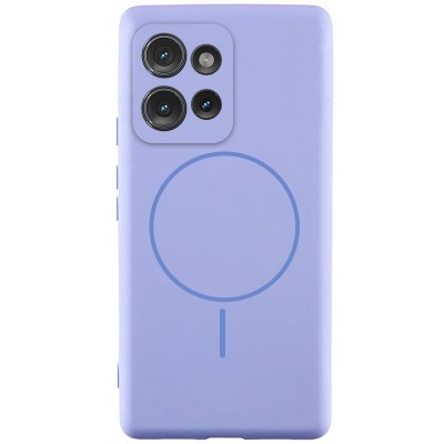 Чохол Silicone Cover Lakshmi Full Camera (AA) with MagFit для Motorola Moto G75 5G Бузковий / Dasheen Чохол Silicone Cover Lakshmi Full Camera (AA) with MagFit для Motorola Moto G75 5G Бузковий / Dasheen