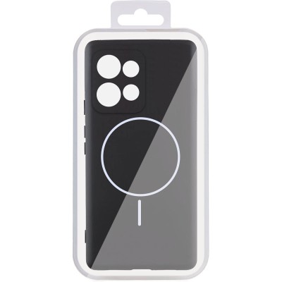 Чохол Silicone Cover Lakshmi Full Camera (AA) with MagFit для Motorola Moto G75 5G Чорний / Black