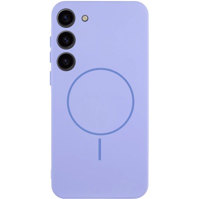 Чохол Silicone Cover Lakshmi Full Camera (AA) with MagFit для Samsung Galaxy S23 Бузковий / Dasheen Чохол Silicone Cover Lakshmi Full Camera (AA) with MagFit для Samsung Galaxy S23 Бузковий / Dasheen