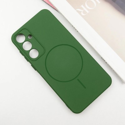 Чохол Silicone Cover Lakshmi Full Camera (AA) with MagFit для Samsung Galaxy S24 Зелений / Dark green Чохол Silicone Cover Lakshmi Full Camera (AA) with MagFit для Samsung Galaxy S24 Зелений / Dark green