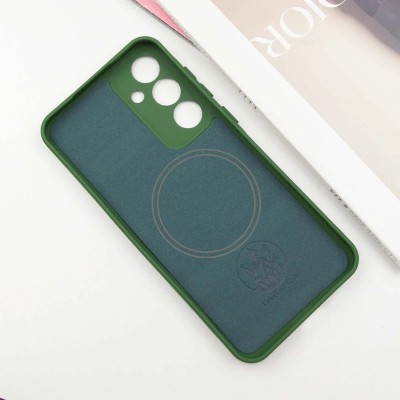 Чохол Silicone Cover Lakshmi Full Camera (AA) with MagFit для Samsung Galaxy S24 Зелений / Dark green Чохол Silicone Cover Lakshmi Full Camera (AA) with MagFit для Samsung Galaxy S24 Зелений / Dark green