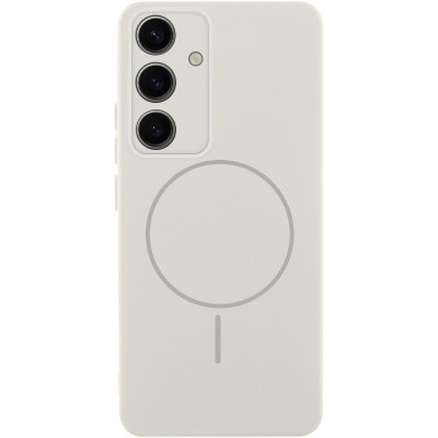 Чохол Silicone Cover Lakshmi Full Camera (AA) with MagFit для Samsung Galaxy S24+ Білий / White Чохол Silicone Cover Lakshmi Full Camera (AA) with MagFit для Samsung Galaxy S24+ Білий / White