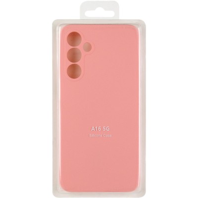 Чохол Silicone Cover Lakshmi Full Camera (AA) для Samsung Galaxy A16 4G/5G Рожевий / Pink
