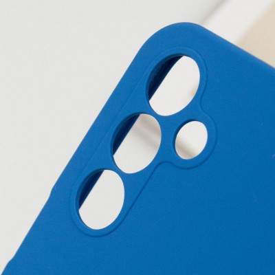 Чохол Silicone Cover Lakshmi Full Camera (AA) для Samsung Galaxy A16 4G/5G Синій / Navy blue