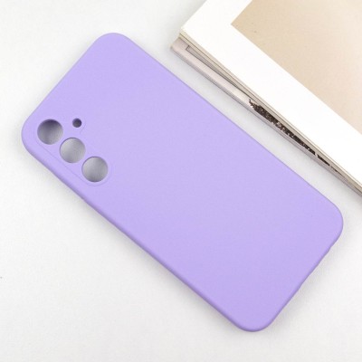 Чохол Silicone Cover Lakshmi Full Camera (AA) для Samsung Galaxy A35 Бузковий / Dasheen Чохол Silicone Cover Lakshmi Full Camera (AA) для Samsung Galaxy A35 Бузковий / Dasheen
