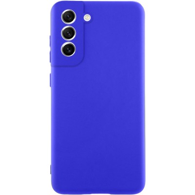 Чохол Silicone Cover Lakshmi Full Camera (AA) для Samsung Galaxy S21 FE Синій / Iris Чохол Silicone Cover Lakshmi Full Camera (AA) для Samsung Galaxy S21 FE Синій / Iris