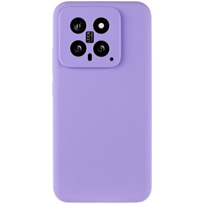 Чохол Silicone Cover Lakshmi Full Camera (AA) для Xiaomi 14 Бузковий / Dasheen
