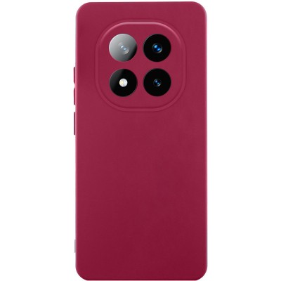 Чохол Silicone Cover Lakshmi Full Camera (AA) для Xiaomi Poco X7 Бордовий / Marsala