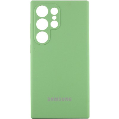 Чохол Silicone Cover Lakshmi Full Camera (AAA) with Logo для Samsung Galaxy S24 Ultra М'ятний / Mint Чохол Silicone Cover Lakshmi Full Camera (AAA) with Logo для Samsung Galaxy S24 Ultra М'ятний / Mint