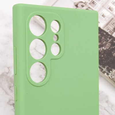 Чохол Silicone Cover Lakshmi Full Camera (AAA) with Logo для Samsung Galaxy S24 Ultra М'ятний / Mint Чохол Silicone Cover Lakshmi Full Camera (AAA) with Logo для Samsung Galaxy S24 Ultra М'ятний / Mint