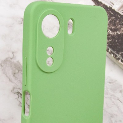 Чохол Silicone Cover Lakshmi Full Camera (AAA) with Logo для Xiaomi Redmi 13C / Poco C65 М'ятний / Mint