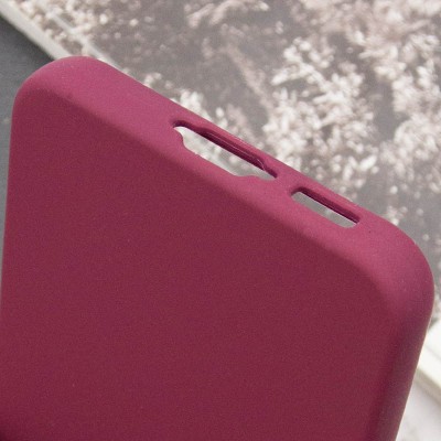 Чохол Silicone Cover Lakshmi Full Camera (AAA) для Samsung Galaxy A56 5G Бордовий / Plum
