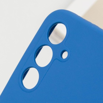 Чохол Silicone Cover Lakshmi Full Camera (AAA) для Samsung Galaxy A56 5G Синій / Denim Blue