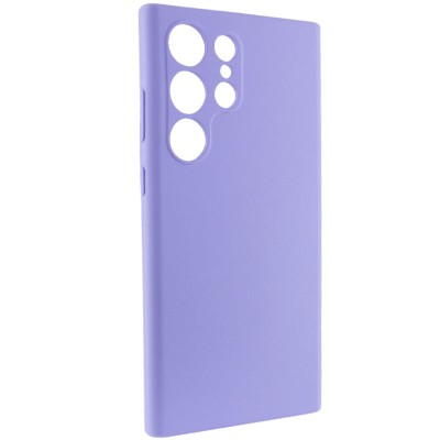 Чохол Silicone Cover Lakshmi Full Camera (AAA) для Samsung Galaxy S24 Ultra Бузковий / Dasheen