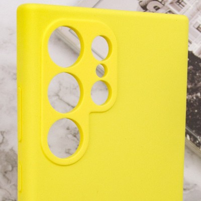 Чохол Silicone Cover Lakshmi Full Camera (AAA) для Samsung Galaxy S24 Ultra Жовтий / Yellow Чохол Silicone Cover Lakshmi Full Camera (AAA) для Samsung Galaxy S24 Ultra Жовтий / Yellow