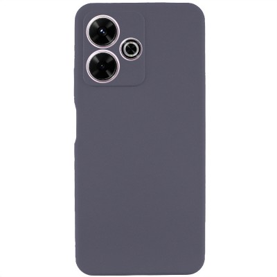 Чохол Silicone Cover Lakshmi Full Camera (AAA) для Xiaomi Redmi 13 4G / Poco M6 4G Сірий / Dark Gray