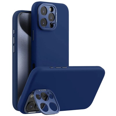 Чохол Silicone Nillkin LensWing Prop Magnetic для Apple iPhone 16 Pro (6.3") Синій / Blue Чохол Silicone Nillkin LensWing Prop Magnetic для Apple iPhone 16 Pro (6.3") Синій / Blue