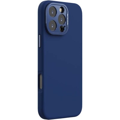 Чохол Silicone Nillkin LensWing Prop Magnetic для Apple iPhone 16 Pro (6.3") Синій / Blue Чохол Silicone Nillkin LensWing Prop Magnetic для Apple iPhone 16 Pro (6.3") Синій / Blue