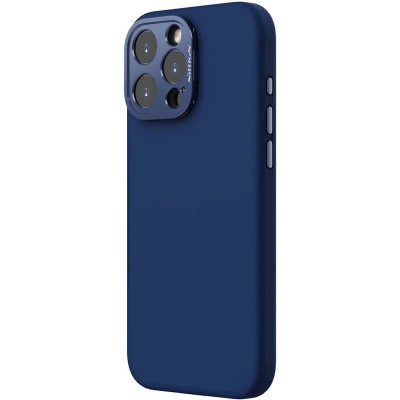 Чохол Silicone Nillkin LensWing Prop Magnetic для Apple iPhone 16 Pro (6.3") Синій / Blue Чохол Silicone Nillkin LensWing Prop Magnetic для Apple iPhone 16 Pro (6.3") Синій / Blue