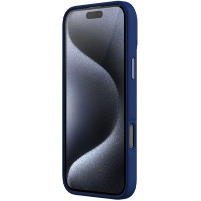 Чохол Silicone Nillkin LensWing Prop Magnetic для Apple iPhone 16 Pro (6.3") Синій / Blue Чохол Silicone Nillkin LensWing Prop Magnetic для Apple iPhone 16 Pro (6.3") Синій / Blue