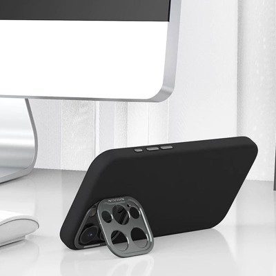 Чохол Silicone Nillkin LensWing Prop Magnetic для Apple iPhone 16 Pro (6.3") Чорний / Black Чохол Silicone Nillkin LensWing Prop Magnetic для Apple iPhone 16 Pro (6.3") Чорний / Black
