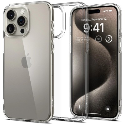 Чохол Spigen для iPhone 15 Pro Max, Ultra Hybrid, Crystal Clear (ACS06565)