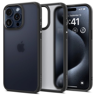 Чохол Spigen для iPhone 15 Pro Max, Ultra Hybrid, Frost Black (ACS06568) Чохол Spigen для iPhone 15 Pro Max, Ultra Hybrid, Frost Black (ACS06568)