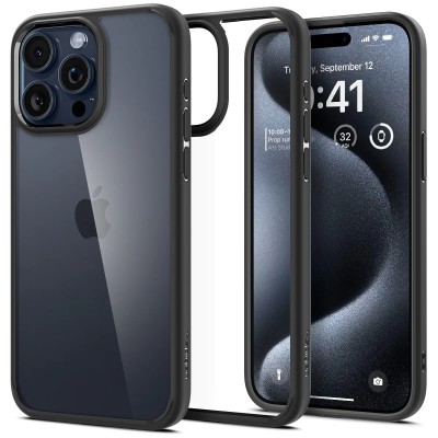 Чохол Spigen для iPhone 15 Pro Max, Ultra Hybrid, Matte Black (ACS06570)