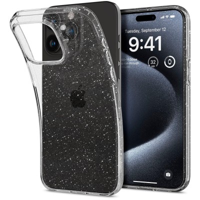 Чохол Spigen для iPhone 15 Pro, Liquid Crystal Glitter, Crystal Quartz (ACS06701)