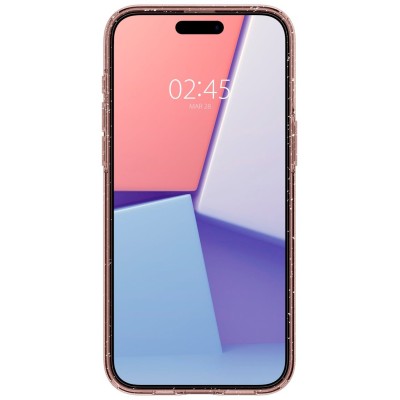 Чохол Spigen для iPhone 15 Pro, Liquid Crystal Glitter, Rose Quartz (ACS06702)